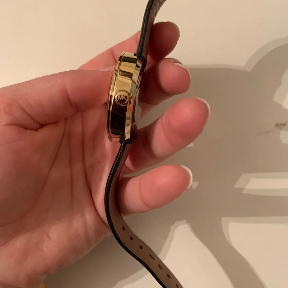 COPY - Michael Kors Black Leather Watch - Picture 6 of 11